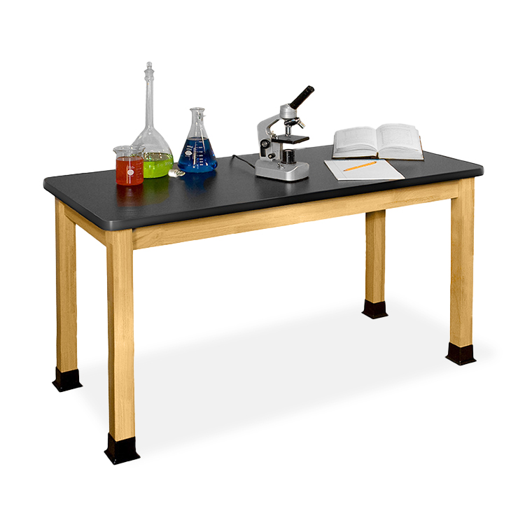 Wooden Science Table with Chemical Resistant top