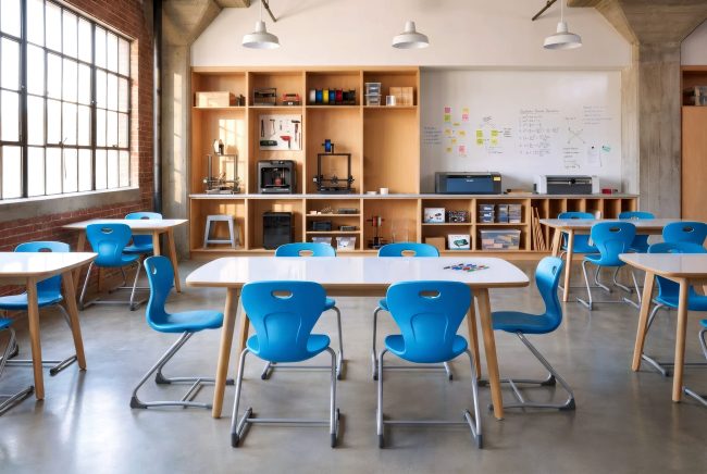 Wooden Eco Friendly Classroom Table